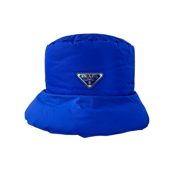 Prada Blue Nylon Puffy Bucket Hat main image 10